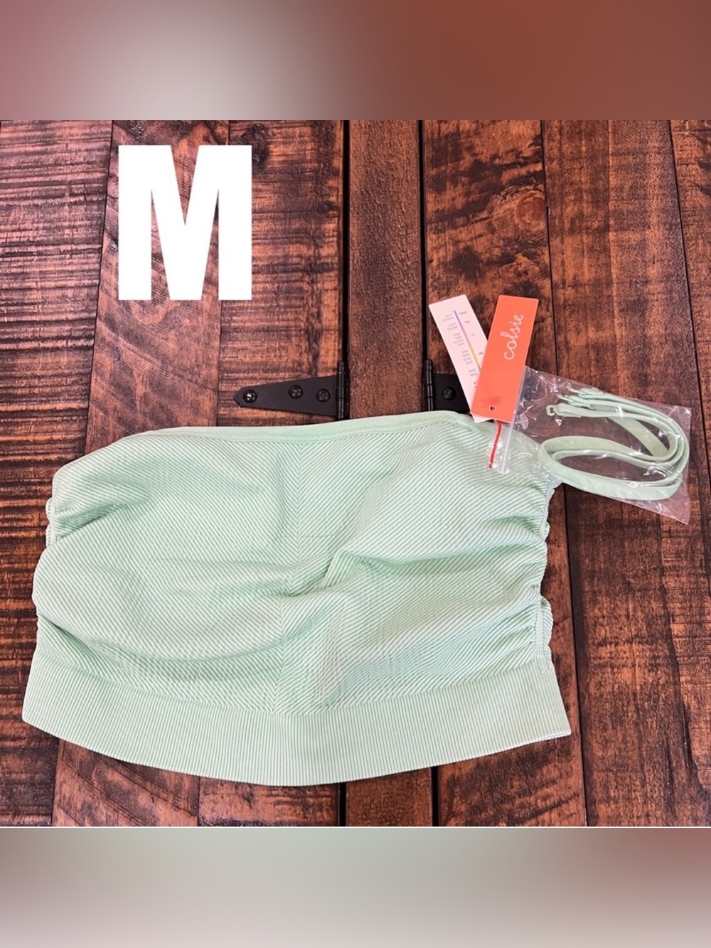 Colsie tube or halter top in sea foam green size medium - Picture 1 of 8